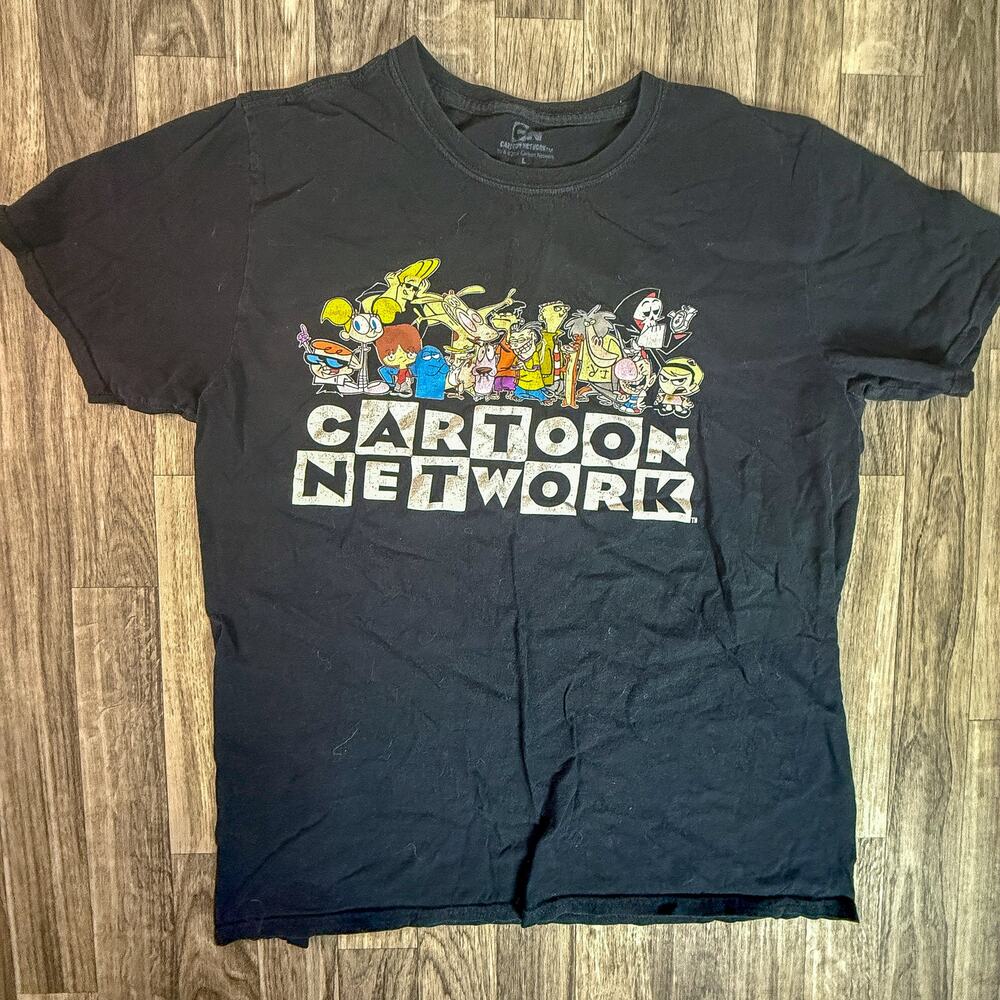 Cartoon Network Graphic Tee Adult L Dexter Ed Edd Grim Courage Billy Mandark